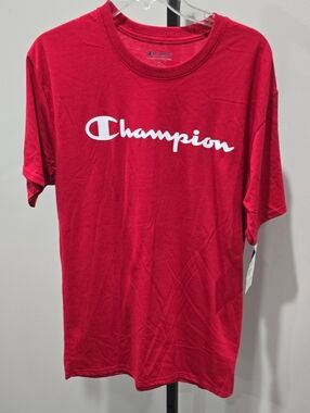 Champion Men's Classic Red Logo T-Shirt